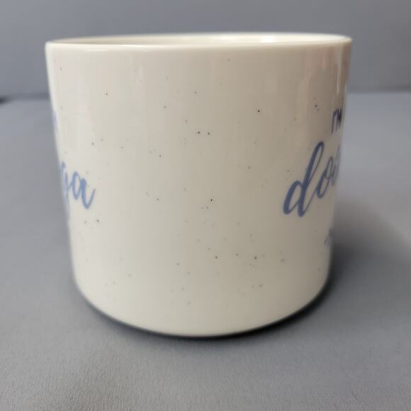 Threshold Im Not Asleep Im Doing Yoga Mug 16 fl oz Coffee Cup Speckled 3.25" T - Picture 3 of 12